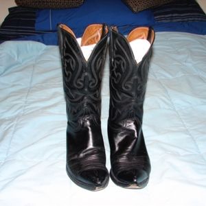 Men's Lucchese Black Calfskin Boots